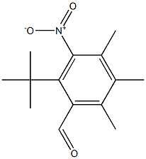 2-tert-Butyl-4,5,6-trimethyl-3-nitrobenzenecarbaldehyde Struktur