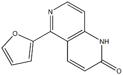 5-(2-Furanyl)-1,6-naphthyridin-2(1H)-one Struktur