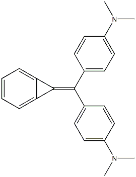 7-[4,4'-Bis(dimethylamino)benzhydrylidene]bicyclo[4.1.0]heptane-1,3,5-triene Struktur