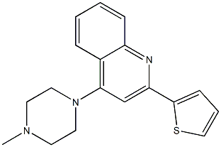 4-(4-Methyl-1-piperazinyl)-2-(2-thienyl)quinoline Struktur