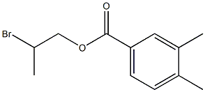 3,4-Dimethylbenzenecarboxylic acid 2-bromopropyl ester Struktur