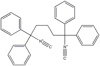 (1,1,5,5-Tetraphenylpentane-1,5-diyl)diisocyanide Struktur