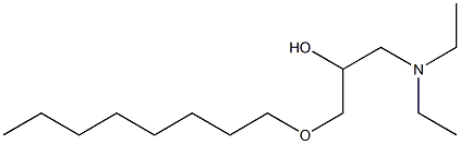 1-Diethylamino-3-octyloxy-2-propanol Struktur