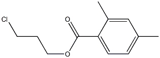 2,4-Dimethylbenzenecarboxylic acid 3-chloropropyl ester Struktur