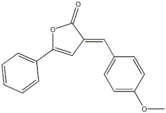 3-[(E)-4-Methoxybenzylidene]-5-phenylfuran-2(3H)-one Struktur