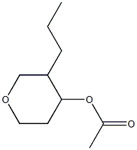 4-Acetyloxy-3-propyltetrahydro-2H-pyran Struktur