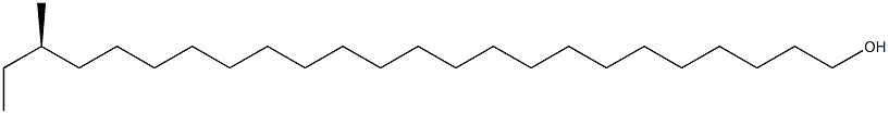 [R,(-)]-22-Methyl-1-tetracosanol Struktur