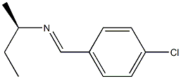 [R,(-)]-N-(p-Chlorobenzylidene)-1-methylpropylamine Struktur