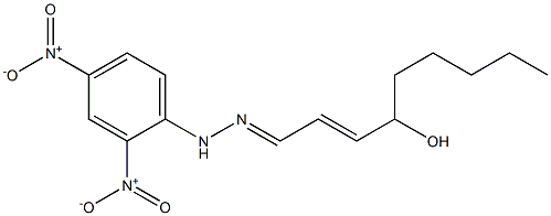 4-Hydroxy-2-nonenal 2,4-dinitrophenyl hydrazone Struktur