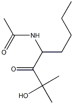 N-[1-(2-Hydroxy-2-methylpropanoyl)pentyl]acetamide Struktur