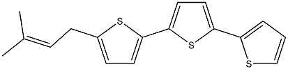 5-(3-Methyl-2-butenyl)-2,2':5',2''-terthiophene Struktur