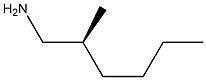 [S,(-)]-2-Methylhexylamine Struktur
