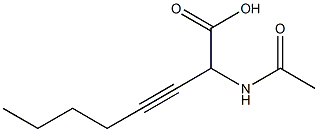 2-Acetylamino-3-octynoic acid Struktur