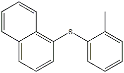 1-((2-Methylphenyl)thio)naphthalene Struktur