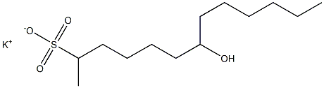 7-Hydroxytridecane-2-sulfonic acid potassium salt Struktur