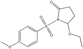 5-Ethoxy-1-[[4-methoxyphenyl]sulfonyl]pyrrolidin-2-one Struktur