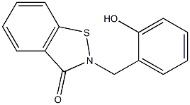 2-[2-Hydroxybenzyl]-1,2-benzisothiazol-3(2H)-one Struktur