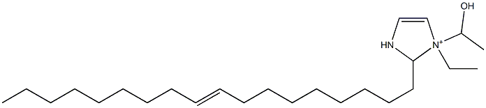 1-Ethyl-1-(1-hydroxyethyl)-2-(9-octadecenyl)-4-imidazoline-1-ium Struktur