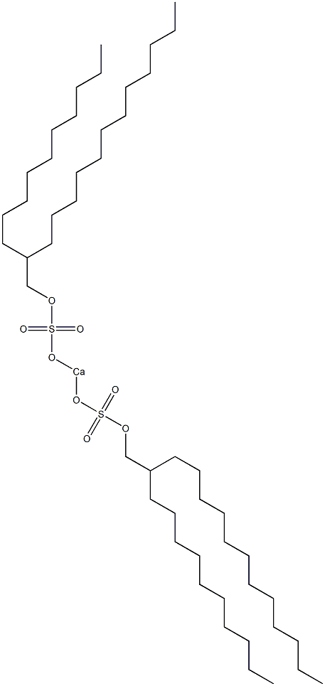 Bis(2-decyltetradecyloxysulfonyloxy)calcium Struktur