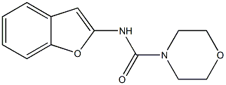 N-(2-Benzofuranyl)-4-morpholinecarboxamide Struktur