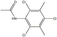 2'-Chloro-3'-methyl-4'-chloro-5'-methyl-6'-chloroacetanilide Struktur