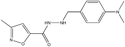 N'-(4-Dimethylaminobenzyl)-3-methyl-5-isoxazolecarbohydrazide Struktur