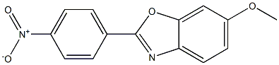 6-Methoxy-2-[4-nitrophenyl]benzoxazole Struktur