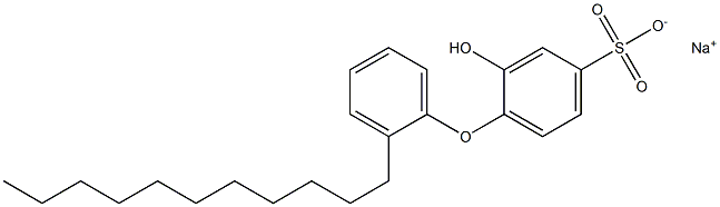 2-Hydroxy-2'-undecyl[oxybisbenzene]-4-sulfonic acid sodium salt Struktur