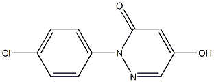 5-Hydroxy-2-(4-chlorophenyl)pyridazin-3(2H)-one Struktur