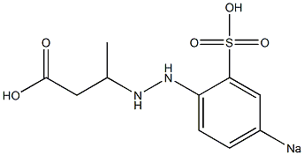 3-[2-(4-Sodiosulfophenyl)hydrazino]butanoic acid Struktur