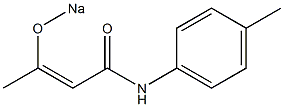 N-(3-Sodiooxycrotonoyl)-4-methylaniline Struktur