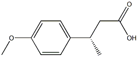 [S,(+)]-3-(p-Methoxyphenyl)butyric acid Struktur