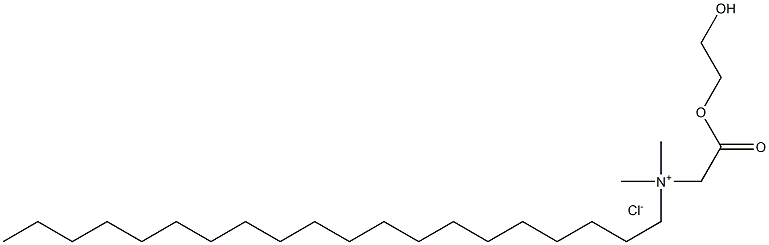 N-(2-Hydroxyethoxycarbonylmethyl)-N,N-dimethyleicosylammonium chloride Struktur