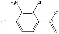 2-Amino-3-chloro-4-nitrophenol Struktur