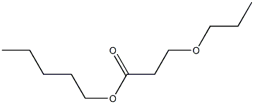 3-Propoxypropionic acid pentyl ester Struktur