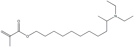 Methacrylic acid 10-(diethylamino)undecyl ester Struktur