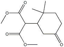 2-(2,2-Dimethyl-5-oxocyclohexyl)propanedioic acid dimethyl ester Struktur