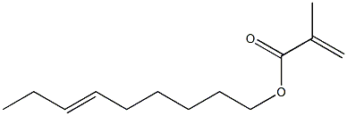 Methacrylic acid (6-nonenyl) ester Struktur