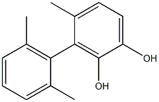 3-(2,6-Dimethylphenyl)-4-methylbenzene-1,2-diol Struktur