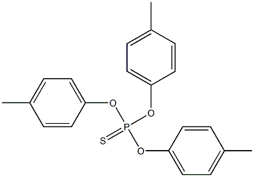 Thiophosphoric acid O,O,O-tris(p-tolyl) ester Struktur