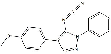 5-Azido-4-(4-methoxyphenyl)-1-phenyl-1H-1,2,3-triazole Struktur