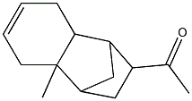 2-Acetyl-4a-methyl-1,2,3,4,4a,5,8,8a-octahydro-1,4-methanonaphthalene Struktur