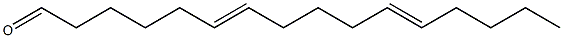 (6E,11E)-6,11-Hexadecadienal Struktur