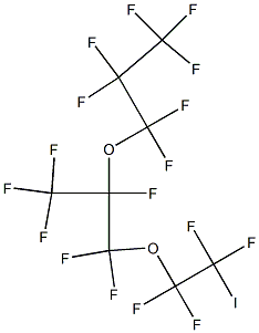 1,1,1,2,3,3-Hexafluoro-2-(heptafluoropropoxy)-3-(1,1,2,2-tetrafluoro-2-iodoethoxy)propane Struktur