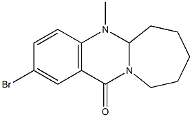 5a,6,7,8,9,10-Hexahydro-5-methyl-2-bromoazepino[2,1-b]quinazolin-12(5H)-one Struktur