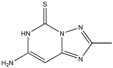 2-Methyl-7-amino[1,2,4]triazolo[1,5-c]pyrimidine-5(6H)-thione Struktur