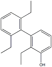 2-Ethyl-3-(2,6-diethylphenyl)phenol Struktur