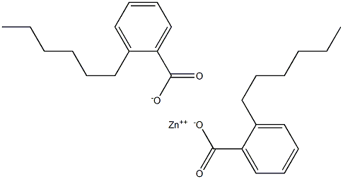 Bis(2-hexylbenzoic acid)zinc salt Struktur