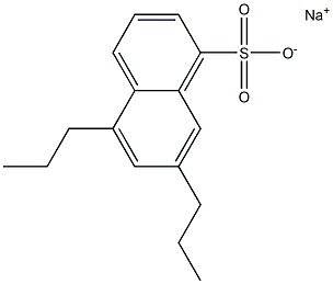 5,7-Dipropyl-1-naphthalenesulfonic acid sodium salt Struktur