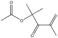 2,4-Dimethyl-4-acetoxy-1-penten-3-one Struktur